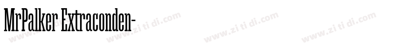 MrPalker Extraconden字体转换